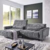Ecksofa Nagol Cord dunkelgrau