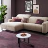 Ecksofa Boehen Cord Creme