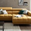 Ecksofa Drees Stoff gelb