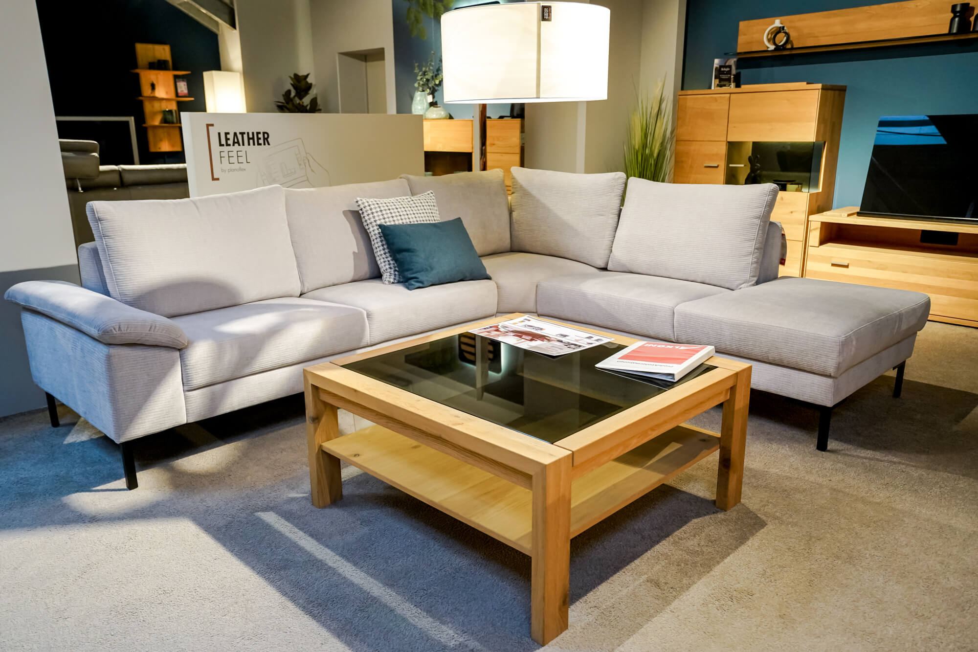 Ecksofa modern in Cord
