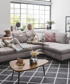 Aktionen Polstersofa Blowatz Cord sandgrau