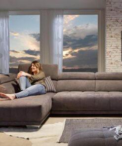 Ecksofa Bramsche in grau