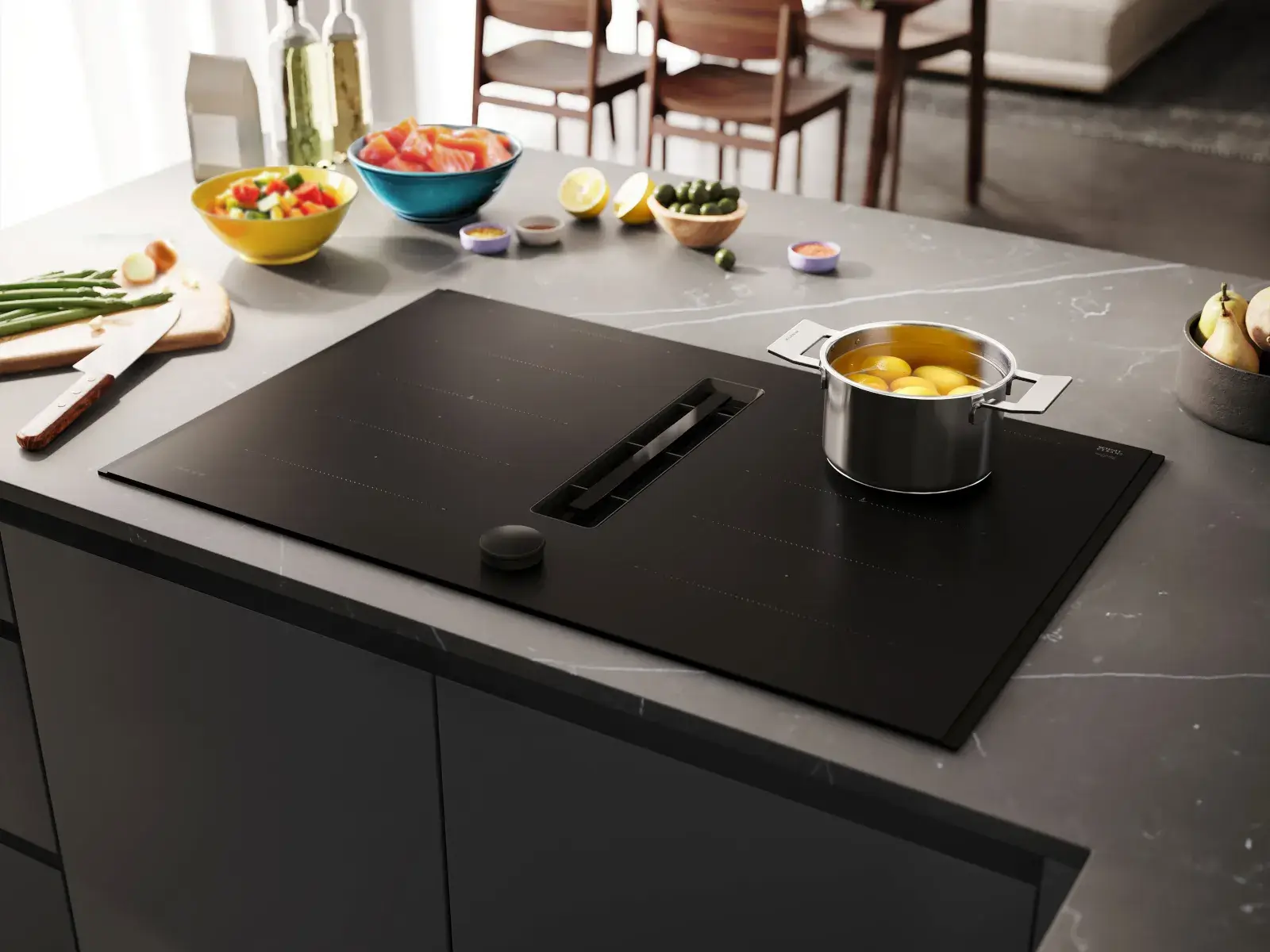 Neff-Induktionskochfeld-Matt-Black