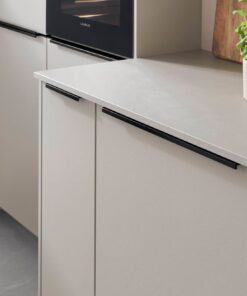Nobilia Look Inselkueche Beige strukturiert