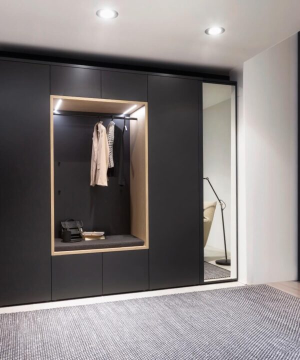 Garderobe Bilbao anthrazit Eiche