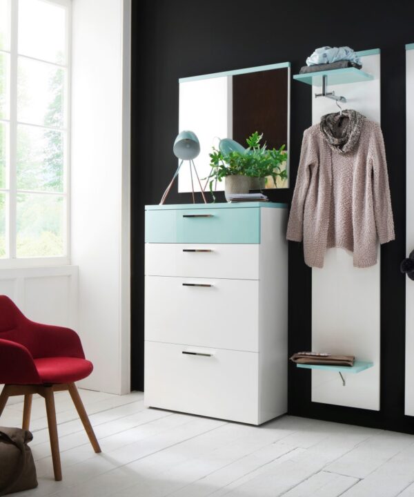 Garderobe Come-In weiß mint