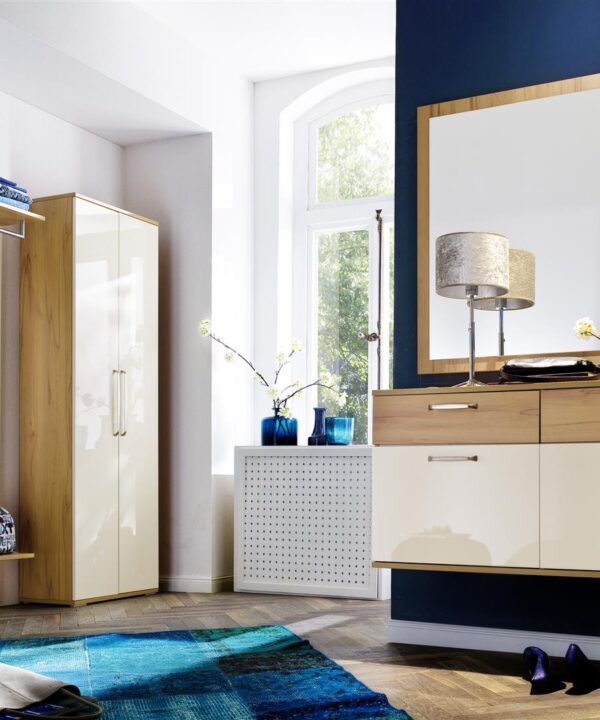 Garderobe Roubaix creme Kernbuche