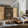 Schlafzimmer Cardiff mit Schwebetuerenschrank Eiche