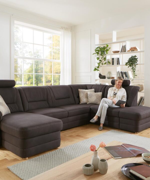Wohnlandschaft-Glint-Stoff-braun