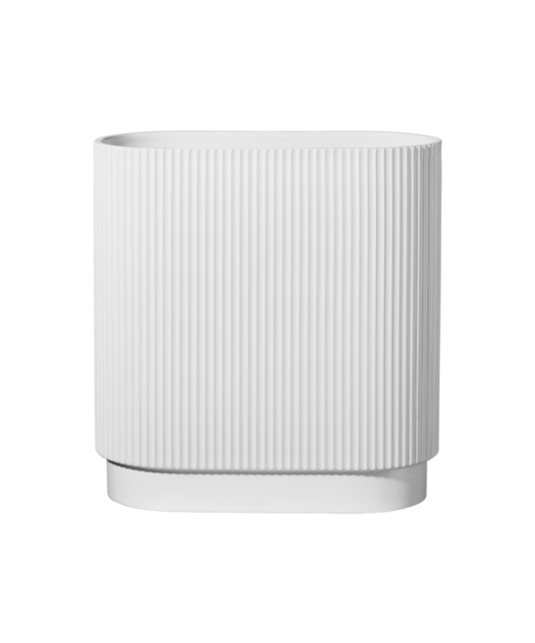 asa vase art deco weiss