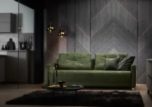 Hukla Schlafsofa in Dunkelgrün